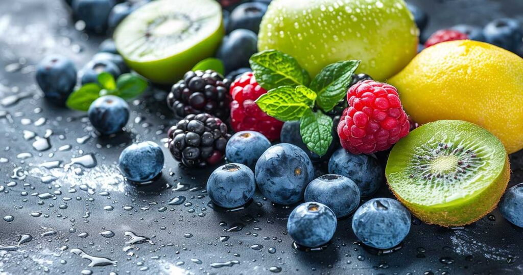 Assortment of fruits and berries