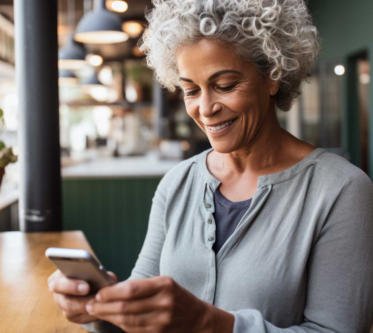 Woman on phone